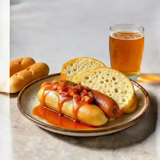 Salchicha Bratwurst + Gaseosa