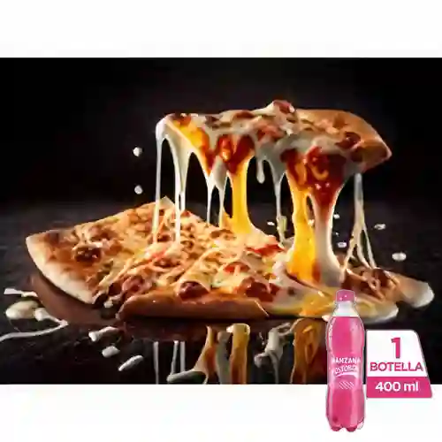Combo Pizza Marguerita + Postobón Manzana 400 ml