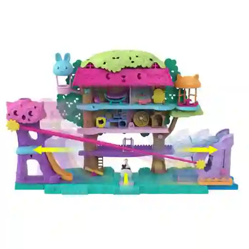 Polly Pocket Casa Del Aventuras Del Árbol Pollyville