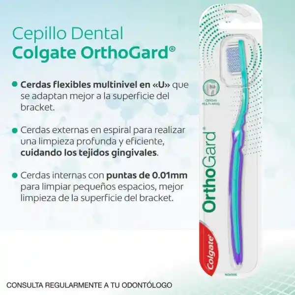 Cepillo de Dientes Colgate para Ortodoncia Orthogard