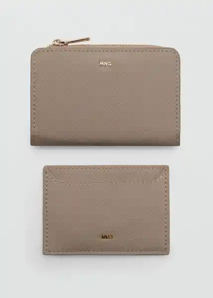 Billetera P Martes Taupe Talla 99 Mujer Mango