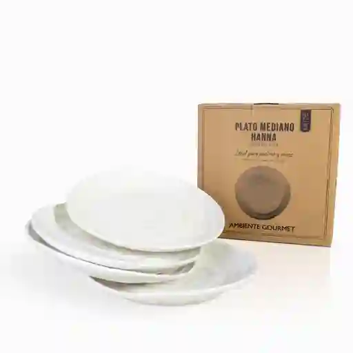 Set Plato Mediano Hanna 20 cm Ambiente Gourmet