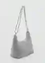 Bolso P Sasha Plata Talla 99 Mujer Mango