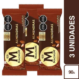 3 x Magnum Helado Almendras