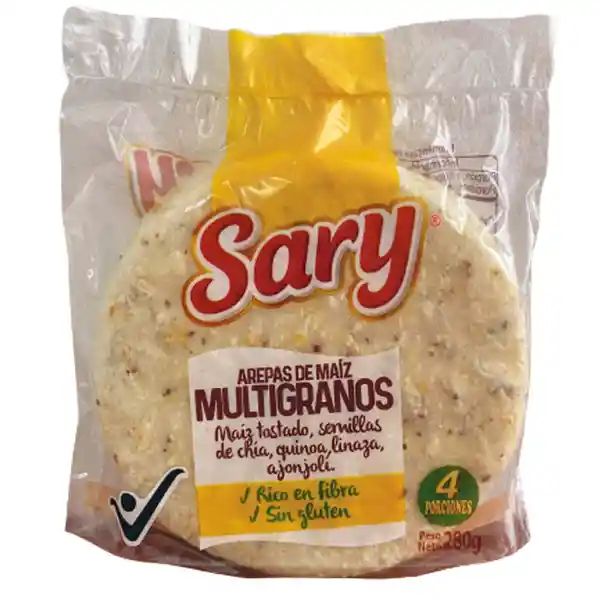 Sary Arepa de Maíz Multicereales