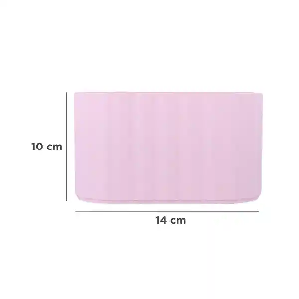 Organizador Plástico Compartimento Alta Macaron Rosa Miniso