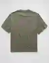 Camiseta Hombre Verde Talla MEDIUM 3664347 American Eagle