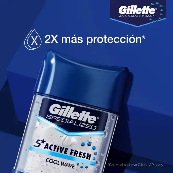Gel Antitranspirante Gillette Active Fresh Cool Wave 82 g