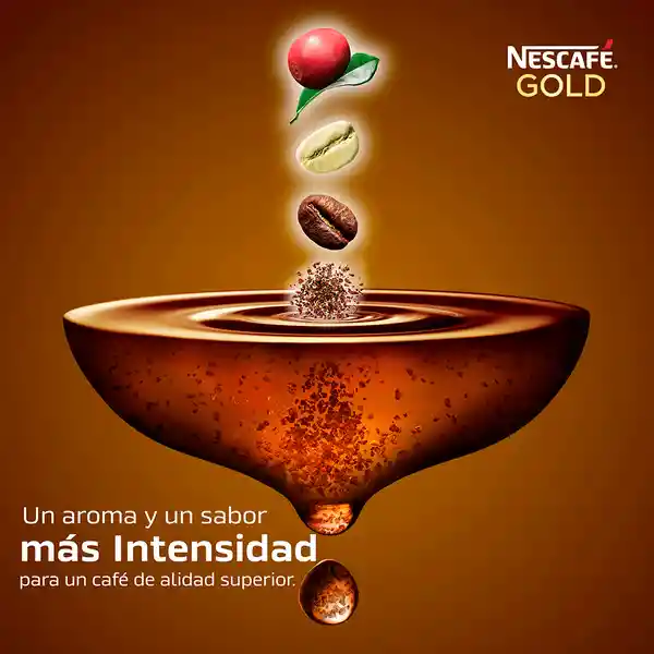 Nescafé Café Liofilizado Gold.