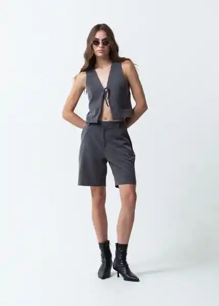 Camisa Victoria Gris Husky Claro Talla L 419F393 Naf Naf