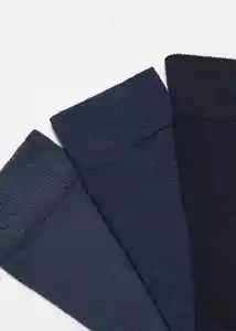 Calcetines Triblue Celeste Talla 42 Hombre Mango