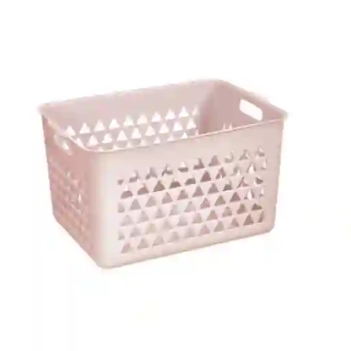 Cesta de Almacenamiento Grande Serie Rosa Miniso
