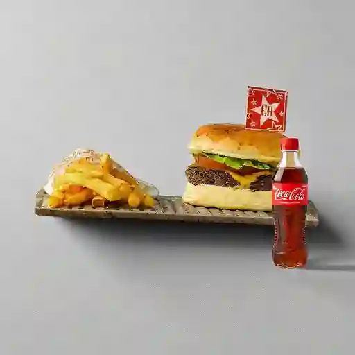 Combo hamburguesa tradicional mas coca