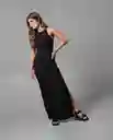 Vestido Largo Mujer Negro Noche Ultraoscuro Talla L 69345 Rifle