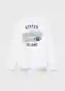 Camiseta Staten Blanco Talla 10 Niños Mango