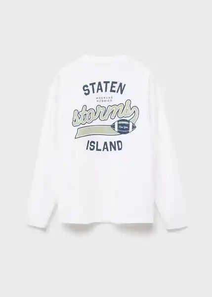 Camiseta Staten Blanco Talla 10 Niños Mango