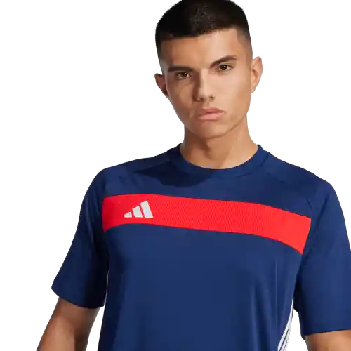 Adidas Camiseta Tiro Para Fútbol de Hombre Azul Talla S
