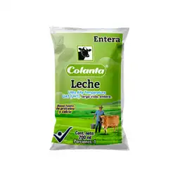 Leche Uht Entera Colanta Bolsa x 200 mL