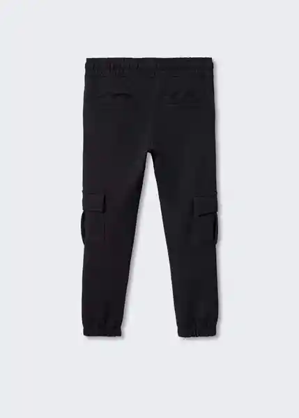 Pantalón Palermo Negro Talla 07 Niños Mango