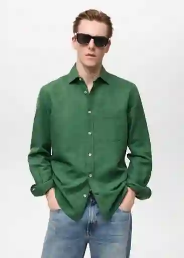 Camisa Avispa Billar Talla M Hombre Mango