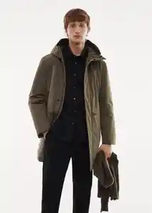 Abrigo Parka Space Khaki Talla L Hombre Mango