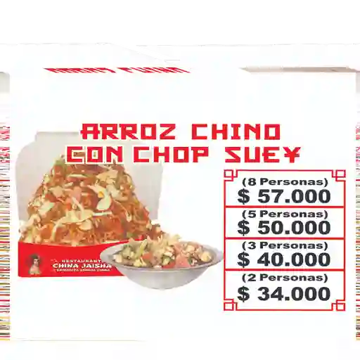 Arroz Chino Con Chop Suey