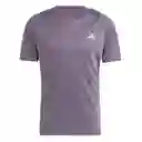 Adidas Camiseta Run Icons 3S Para Hombre Morado Talla L