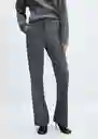 Pantalón Cindy Gris Talla 42 Mujer Mango