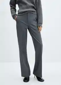 Pantalón Cindy Gris Talla 42 Mujer Mango