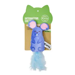 Kanu Peluche Ratón Azul Para Gato Pet