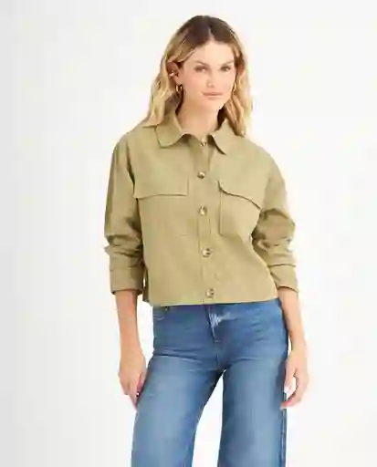 Chaqueta Verde Savia Medio Talla M 629F007 Esprit