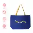 Bolsa de Compras Life's a Picnic Azul Miniso