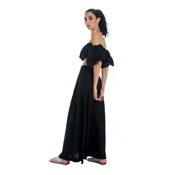 Falda Larga Aster Negra Talla Xs