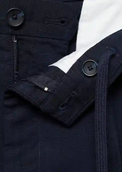 Pantalón Delave Navy Talla 44 Hombre Mango