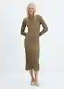 Vestido Africa Khaki Talla 24 Mujer Mango