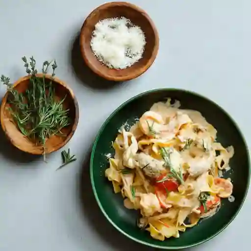 Pasta con Camarón