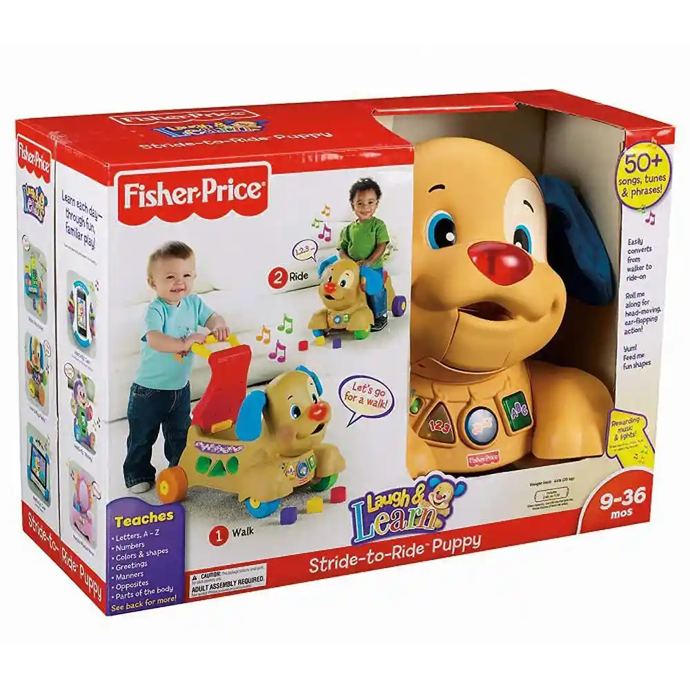 Fisher Price Juguete Didáctico Ríe y Aprende Perrito Camina