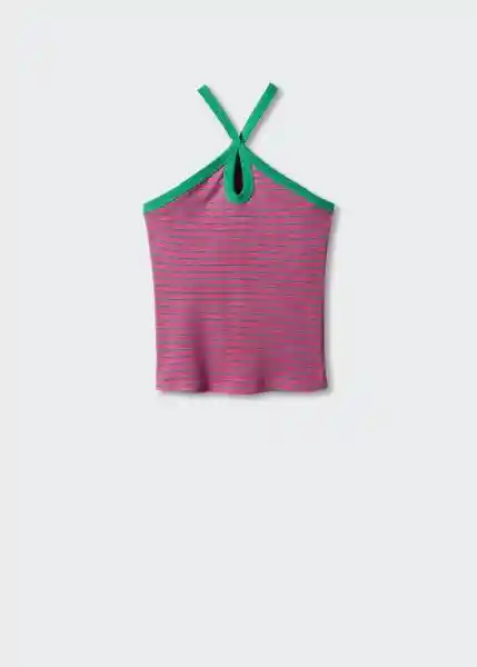 Top Guido Fucsia Talla S Mujer Mango