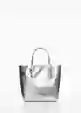 Bolso P Tulipa Plata Talla 99 Mujer Mango