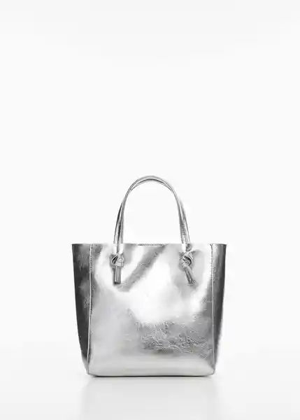 Bolso P Tulipa Plata Talla 99 Mujer Mango