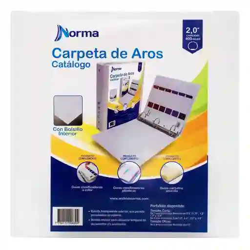 Norma Carpeta Pasta Catalogo 2.0 Herraje Redondo 8304