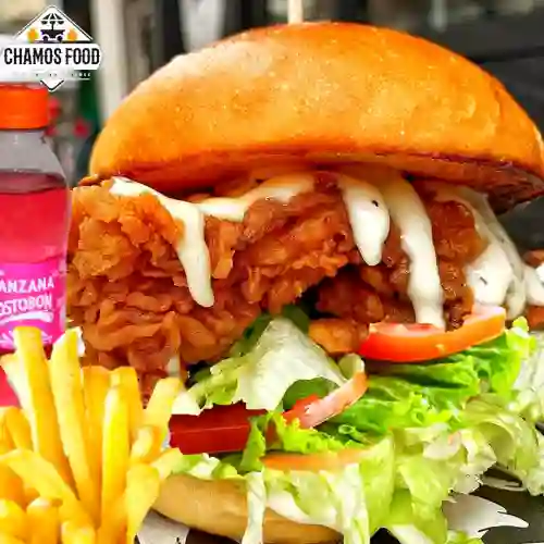 Combo Hamburguesa Pollo Brosty