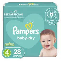 Pampers Pañales Desechables Baby-Dry Etapa 4