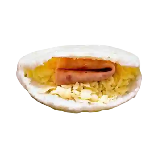 Arepa con Jamón y Queso