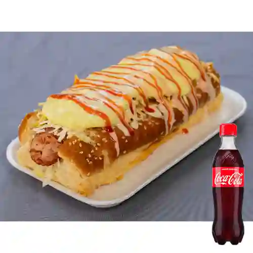 Combo Perro Ranchero + Coca-Cola Sabor Original 400 ml