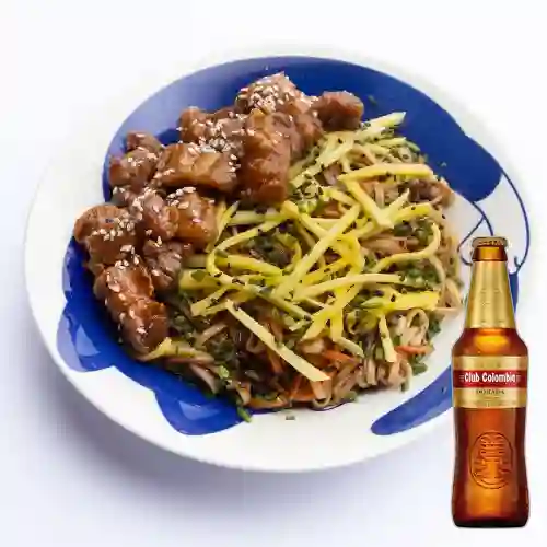 Combo Stirfry Thailandes+Tocino Koreano+Club Cola Dorada 350ml