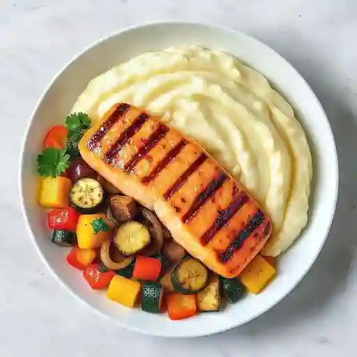 Salmon teriyaki
