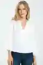 Blusa Jenna Color Blanco Crudo Talla M Ragged