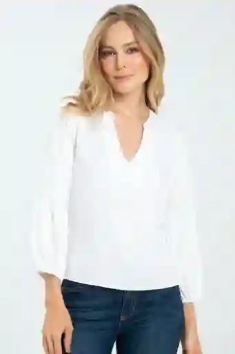 Blusa Jenna Color Blanco Crudo Talla M Ragged