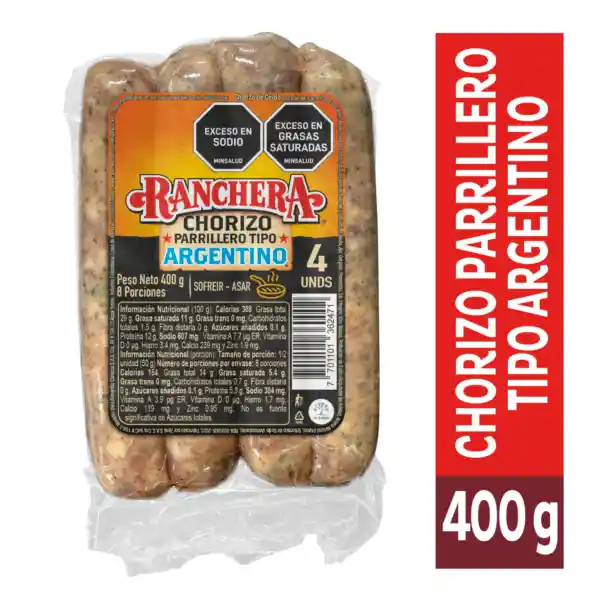 Chorizo Argentino Ranchera x 400 g
